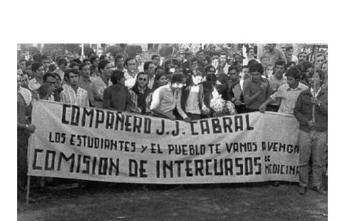 manifestacion en corrientes por el asesinato de Cabral
